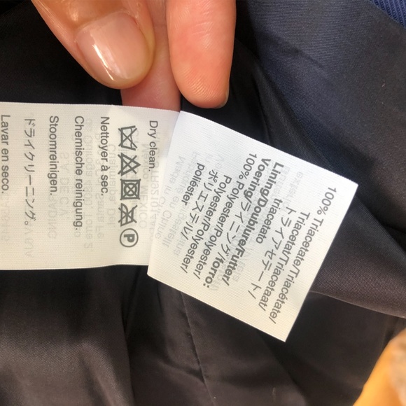 NWT J.Crew Navy Double Breasted Blazer, sz 4 long - Picture 9 of 9